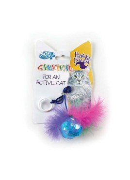 Pet Brands Carnival Cat Ball And Feather Toys